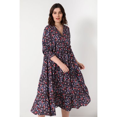 Robe longue style bohème imprimée tissus éco-responsable JEAN-MARC PHILIPPE
