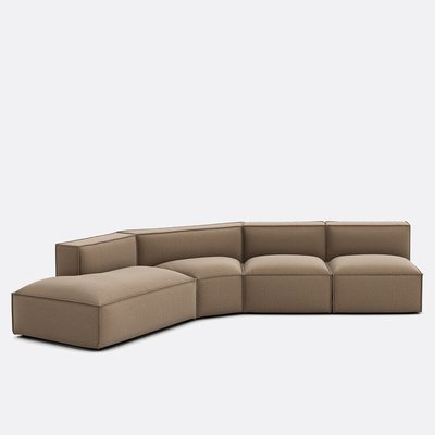 Sofa 4 Stück links Strukturgewebe, Seven LA REDOUTE INTERIEURS