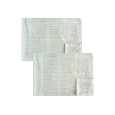 Couverture bébé alvéolée en coton, lot de 2 NEXT