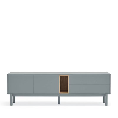 Meuble tv 2 portes 2 tiroirs en bois L180cm - CORVO TEULAT