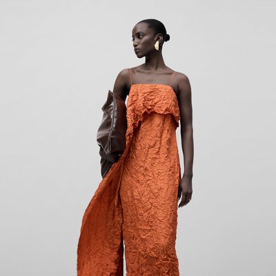 Robe à bretelles asymétrique ADOLFO DOMINGUEZ