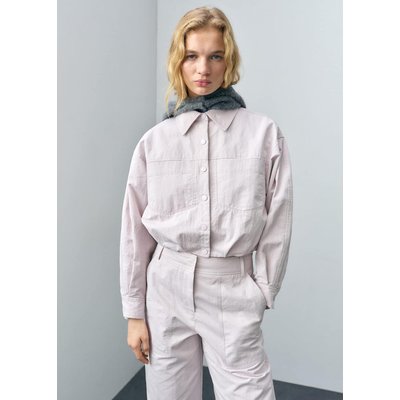 Blouson en jean froncé MANGO