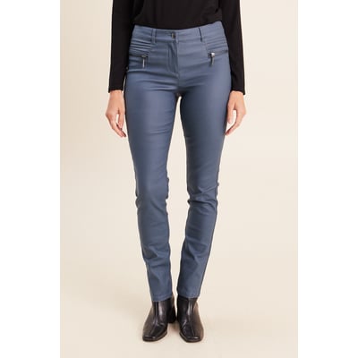 Pantalon enduit ajusté taille basculée BREAL