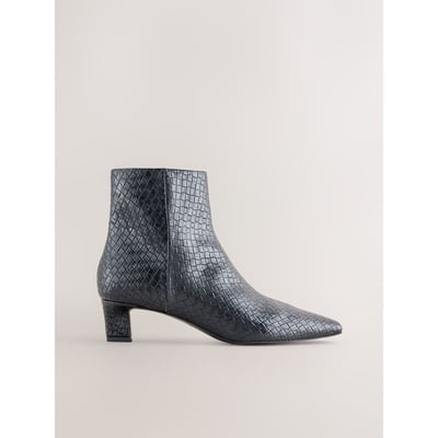 Bottines tissées à talons et bout ciselé NEXT
