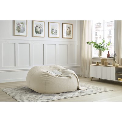 Pouf tissu imitation fourrure, VOLTAIRE BOBOCHIC