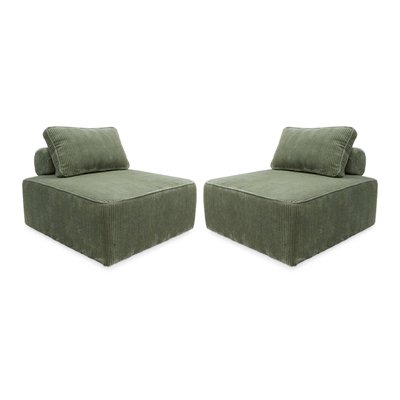 Chauffeuse pour canapé modulable velours côtelé (lot de 2) LAO SWEEEK