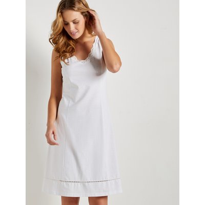 Fond de robe longue blanche top