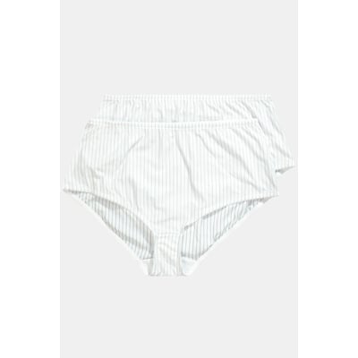 Slips, lot de 2, rayures, coupe plus haute ULLA POPKEN