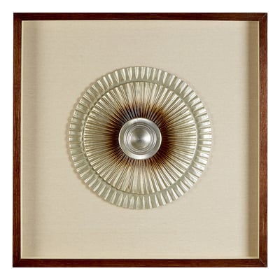 Silver Round Carving Framed Wall Art FIFTY FIVE SOUTH
