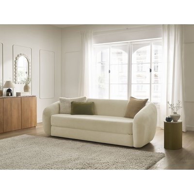 Canapé droit convertible 3 places en tissu lisse, NEYO BOBOCHIC