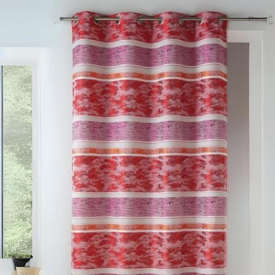 Rideaux en jacquard à rayures horizontales HOME MAISON