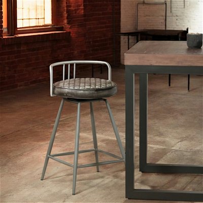 Tabouret de bar industriel brun BRISBANE PIER IMPORT