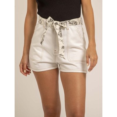 Short En Jean Taille Haute Avec Ceinture Xines DONA LISA
