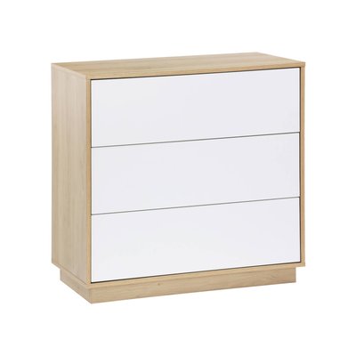 Commode de rangement effet bois 3 tiroirs LIAM SWEEEK
