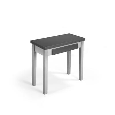 Table cuisine extensible en métal et placard, LIV HERDASA