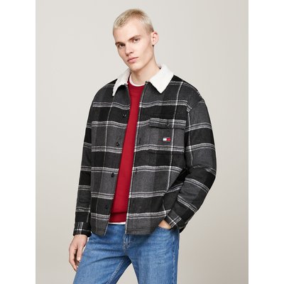 Checked Sherpa Collar Shacket TOMMY JEANS