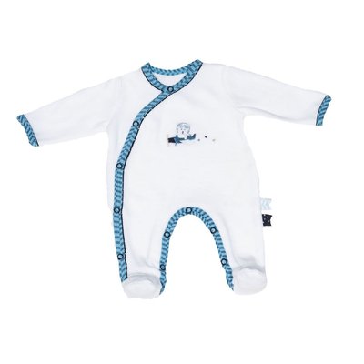 Pyjama bébé à manches longues en velours SAUTHON