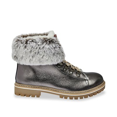 Bottines cuir montagne fourrées Lacen LES TROPEZIENNES PAR M BELARBI