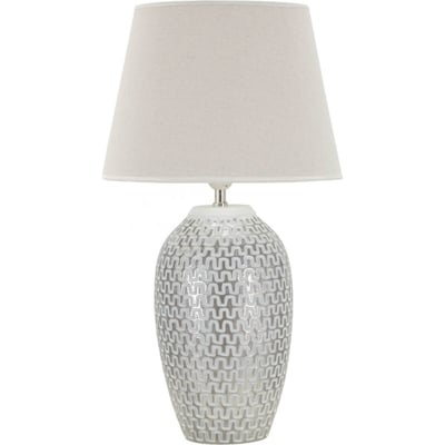 Lampe à poser abat-jour en tissu relief RECOLLECTION