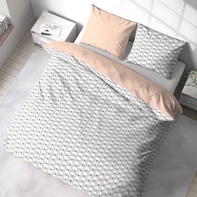 Parure de lit - housse de couette avec taies en polyeser EDEN