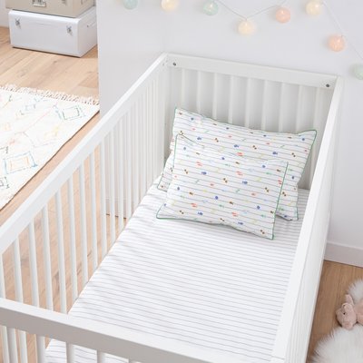 Drap-housse percale de coton bonnet 17 cm, Elliot LA REDOUTE INTERIEURS
