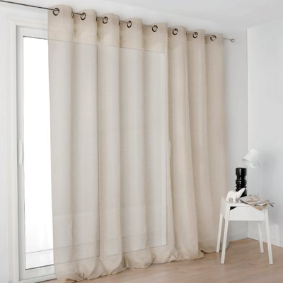 Voilage grande largeur semi-transparent LINDER