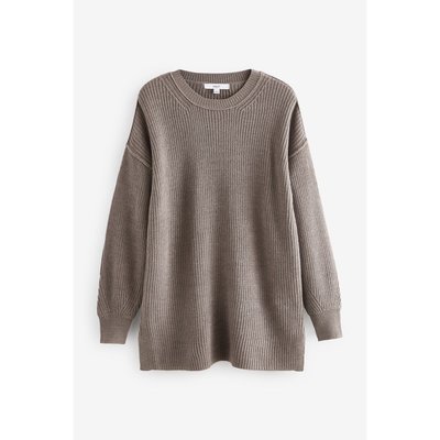 Pull tunique long ras du cou confortable NEXT