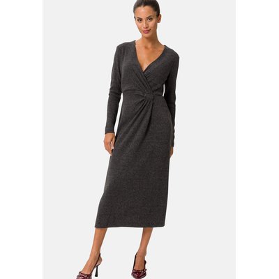 Robe midi avec fronces et boucle ZERO