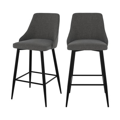 Lot de 2 chaises pour îlot central 66,5 cm en tissu - PIPO RENDEZ-VOUS DÉCO