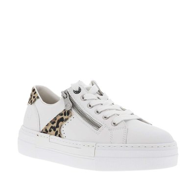 Tennis cuir talon plateforme RIEKER