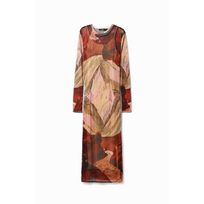 Robe midi maille paysage DESIGUAL