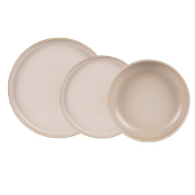 Service d'assiettes   sable réactif 18 pièces-UNO TABLE PASSION