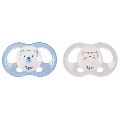 Lot de 2 sucettes Soft Touch Friends 6-18 mois (aléatoire) TIGEX