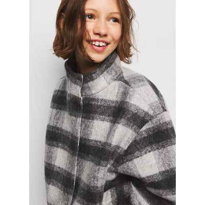 Veste bomber carreaux MANGO KIDS
