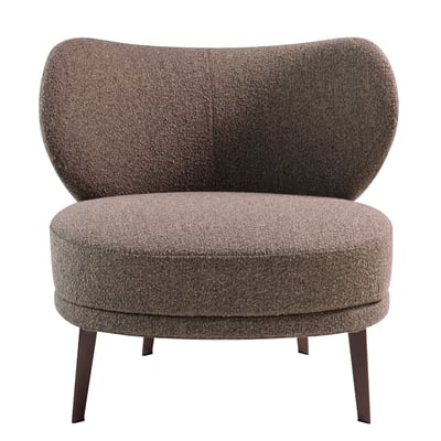 Fauteuil en tissu marron ANGEL CERDA