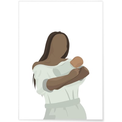 Affiche 'Maman Bébé' L'AFFICHERIE