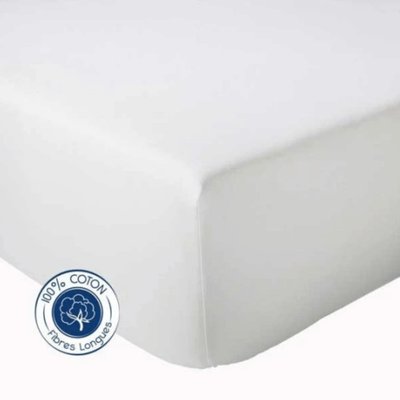 Drap Housse Uni bonnet 30 cm 100% Coton TRADILINGE