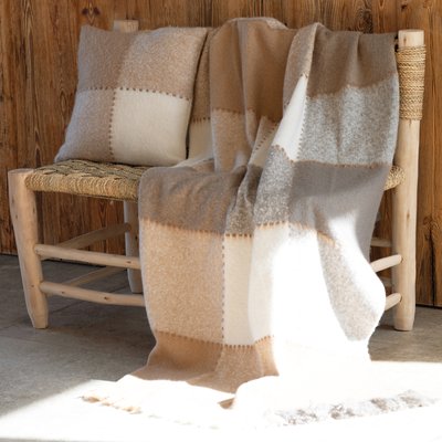 Plaid à carreaux aspect mohair HOME MAISON