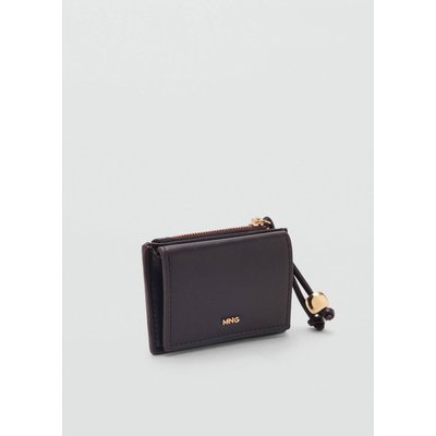 Porte-monnaie similicuir avec détails en perles MANGO