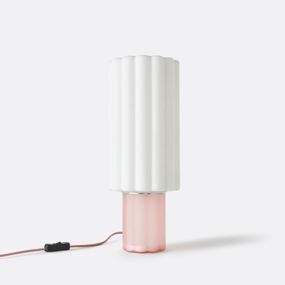 Lampe à poser, en verre coloré et opaline, JUSTYNA LA REDOUTE INTERIEURS