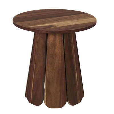 Table d'appoint ronde effet acacia VISBY THE HOME DECO FACTORY