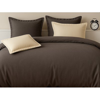 Taie d'oreiller Percale de coton unie, Elegance BATON ROUGE