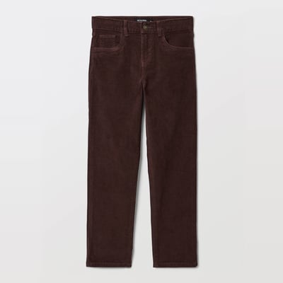 Pantalon droit en velours MONOPRIX