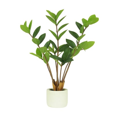 Plante verte zamioculcas artificiel 48cm LIGNE DECO