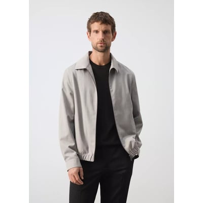 Veste bomber en laine mélangée MANGO MAN