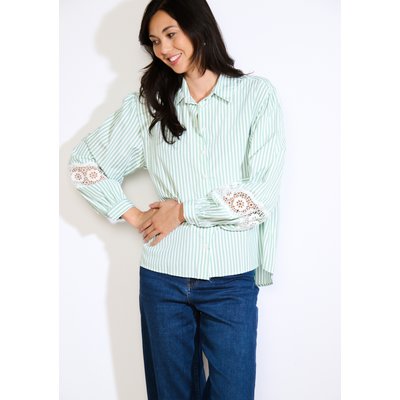 Chemise rayée à dentelle LOLALIZA