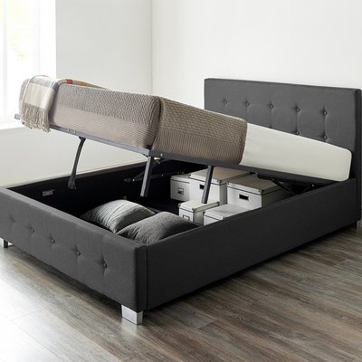 End Lift Linen Ottoman Storage Bed ASPIRE