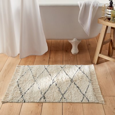 Tapis de bain écru/noir 1600g/m², Fatouh LA REDOUTE INTERIEURS