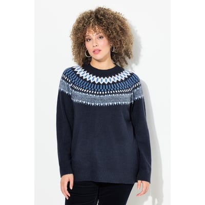 Pull norvégien à col rond et manches longues ULLA POPKEN