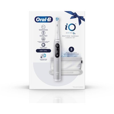 Brosse à dents électrique iO6s Series Gris Opal EDITION CADEAUX ORAL B
